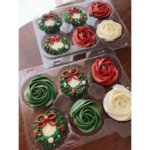 Funcakes muffinpapír 48db - Piros-zöld