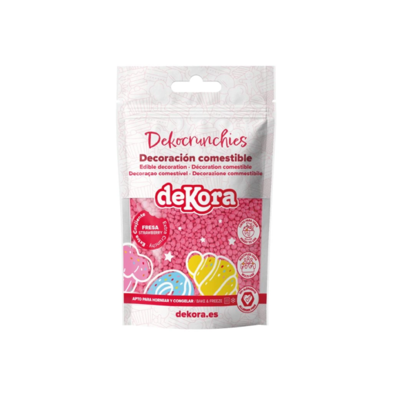 Dekora Crunchy ropogós szórócukor - Eper 100g