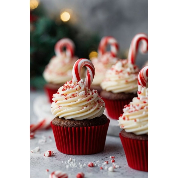 Funcakes muffinpapír 48db - Piros-zöld