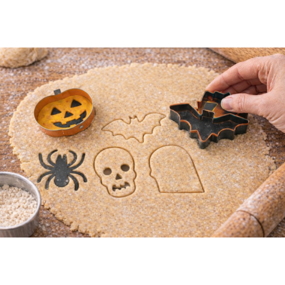 Fém kiszuró 6db-Halloween minta