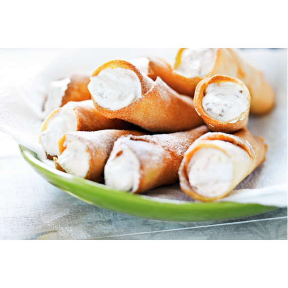 Csúcsos habroló / Szicíliai cannoli forma 6db