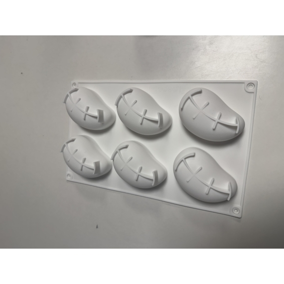 Szilikon forma mousse - Mangó 6db-os