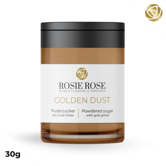 Rosie Rose 30 g -Porcukor csillámmal arany