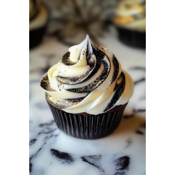 Funcakes muffinpapír 48 db - Fekete