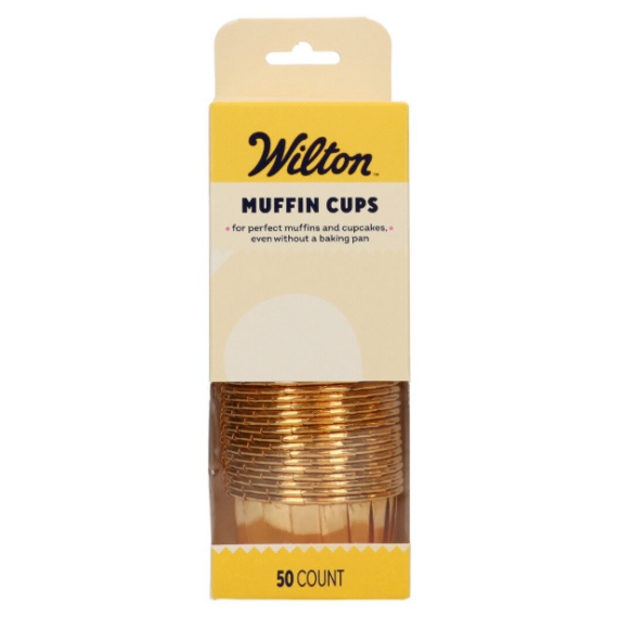 Wilton muffinkapszli 50 db - Arany