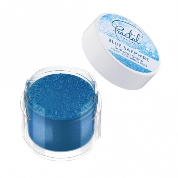 Fractal dekorációs selyemfényű ételszínező por - Blue Sapphire - Csillagkék