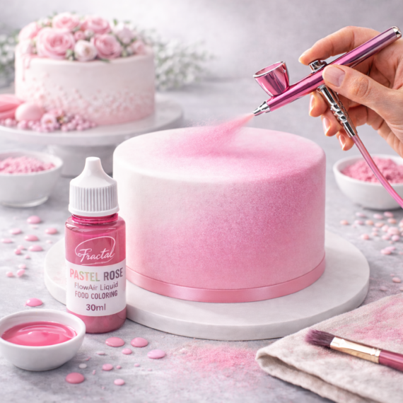 Fractal airbrush ételfesték 30ml - Pasztell rózsaszín