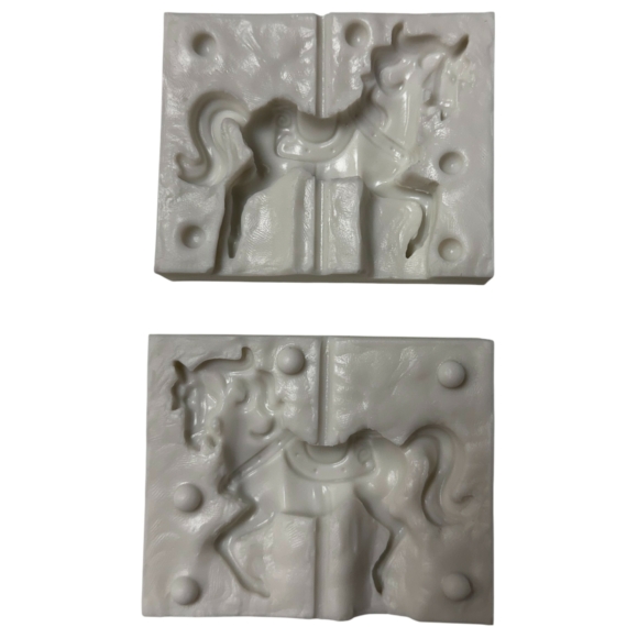 Szilikon forma fondant díszekhez - Körhinta ló