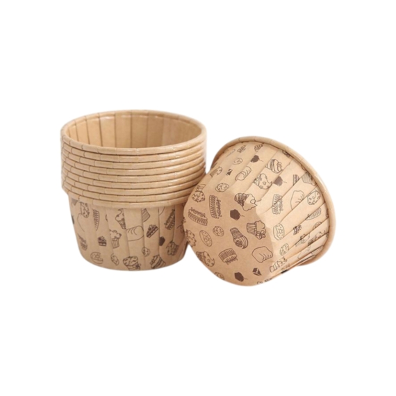 Natúr mintás muffin sütőkapszli 12db 5x4cm