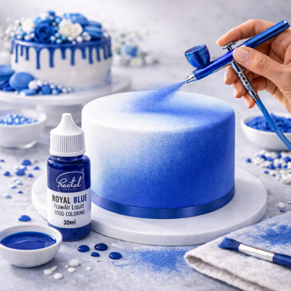 Fractal airbrush ételfesték 30ml - Királykék