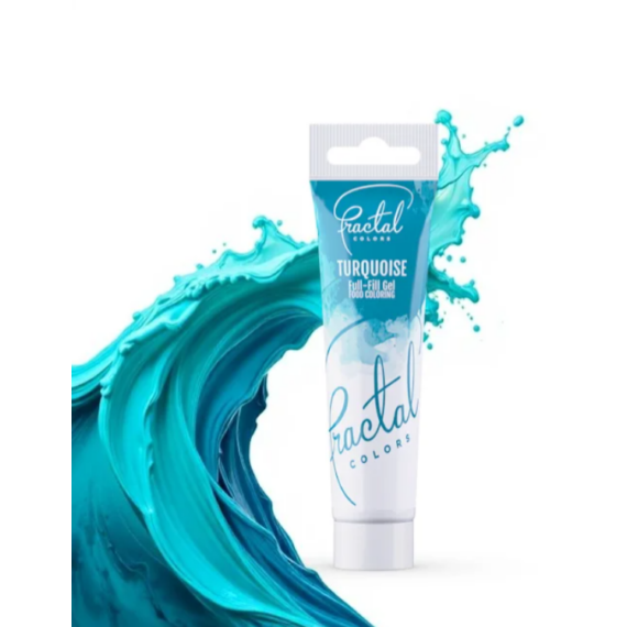 Fractal gél állagú ételfesték Türkiz 30g