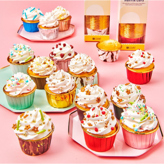 Wilton muffinkapszli 50 db - Arany