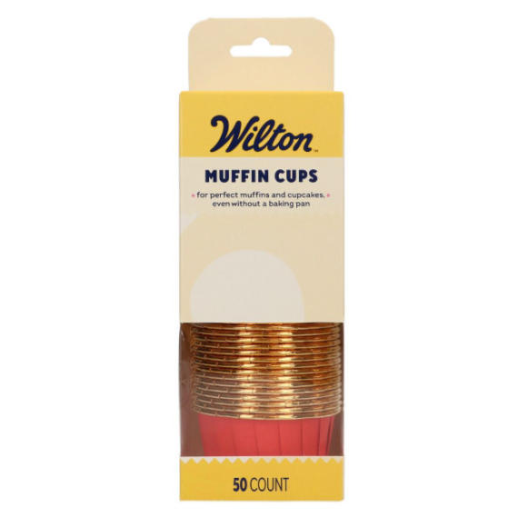 Wilton muffinkapszli 50 db - Piros