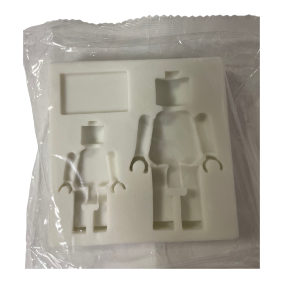 Szilikon forma fondant díszekhez - Lego figurák