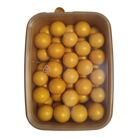 Óriás roppanós golyó - Szatén arany 150g