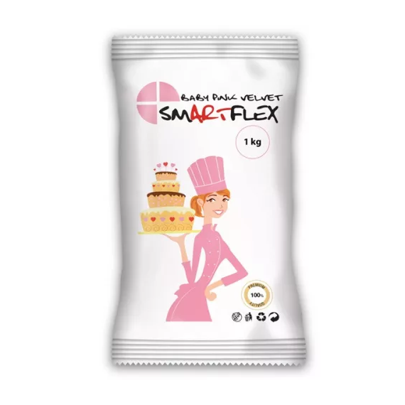 Smartflex Velvet dekorációs massza 1kg - Rózsaszín