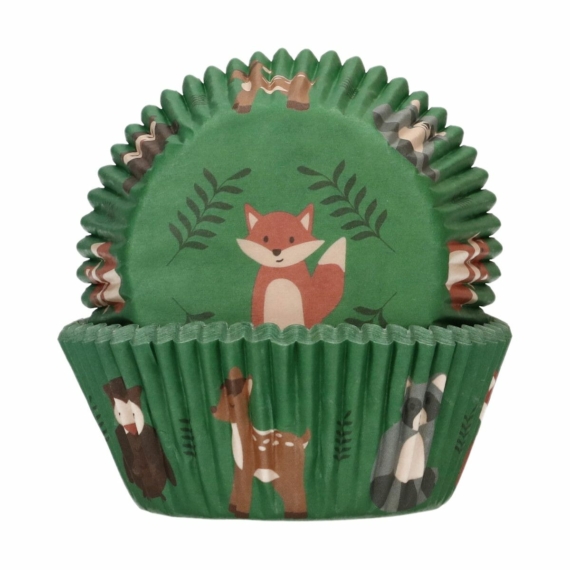 Funcakes muffinpapír 48db - Erdei állatok