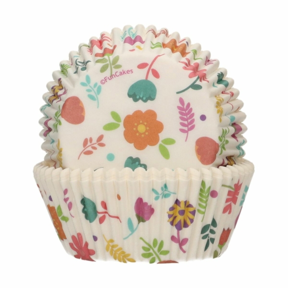 Funcakes muffinpapír 48db - Virágos