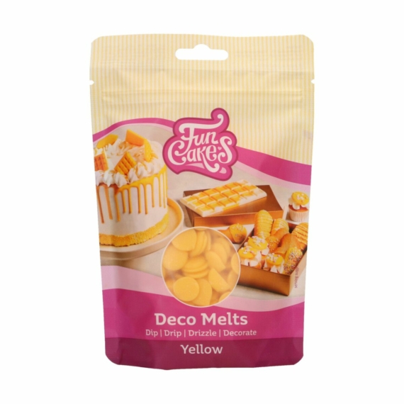 Funcakes Deco Melts 250g - Sárga