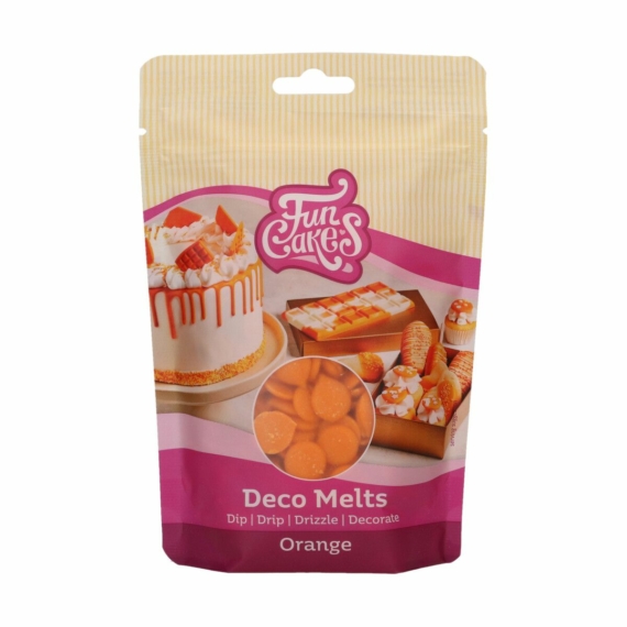 Funcakes Deco Melts 250g - Narancssárga