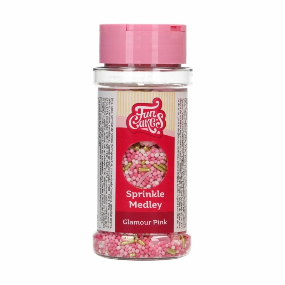 Funcakes szórócukor 65g - Glamour Pink