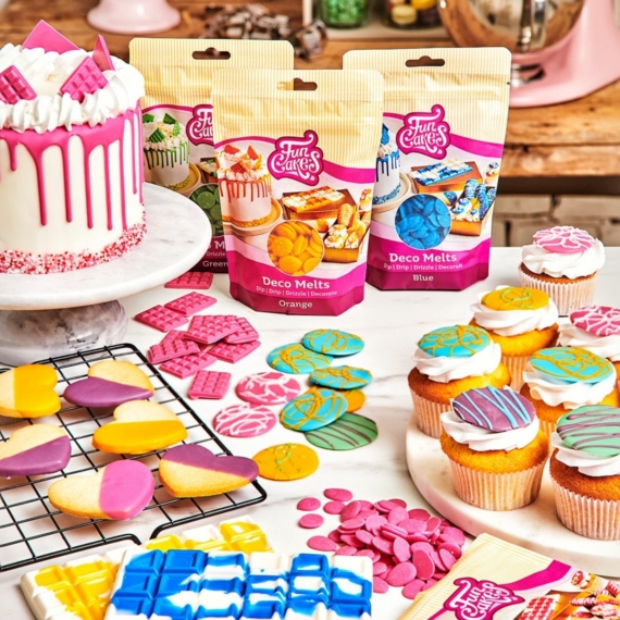 Funcakes Deco melts 250g - Fehér
