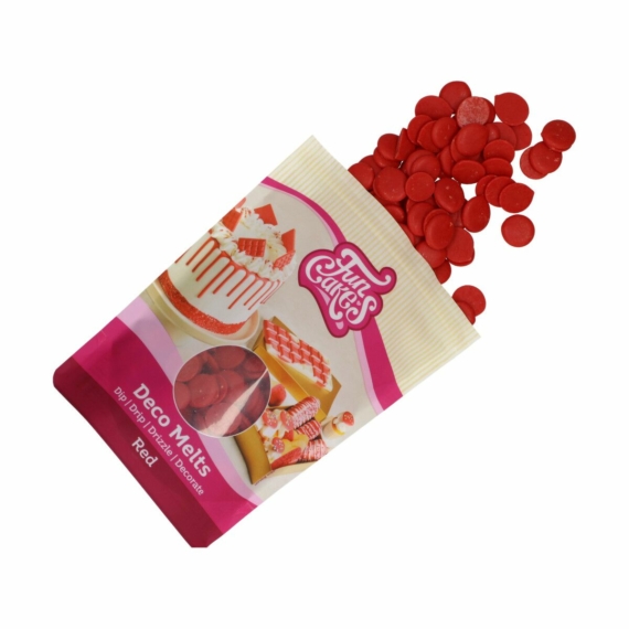 Funcakes Deco Melts 250g - Piros