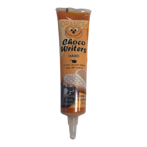 ChocoWriters fehércsokoládé ízû cukoríró toll - Narancssárga 32g