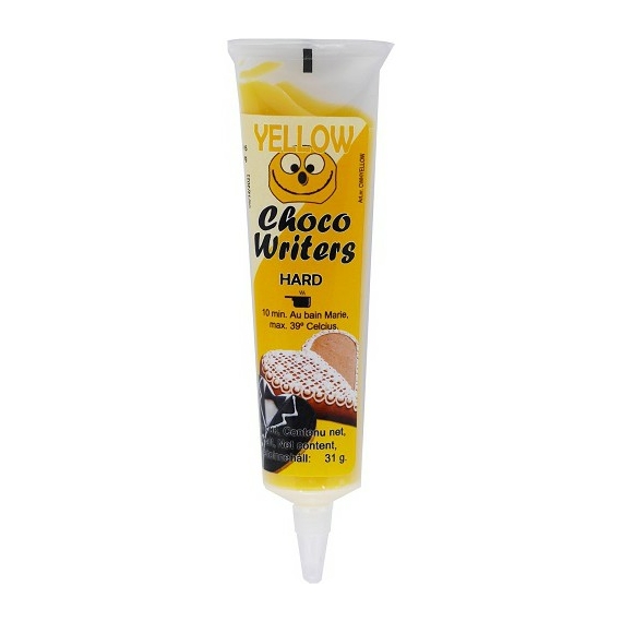 ChocoWriters fehércsokoládé ízû cukoríró toll - Sárga 32g