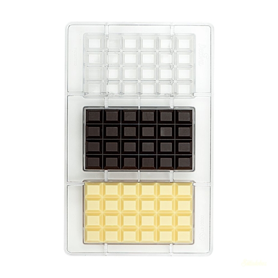 Decora polikarbonát bonbon forma - 100g-os tábla