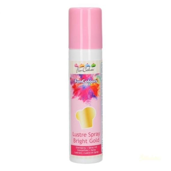 Funcakes ehető lüszter spray 100ml - Arany