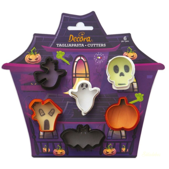 Decora mini műanyag kiszúrók - Halloween 6db