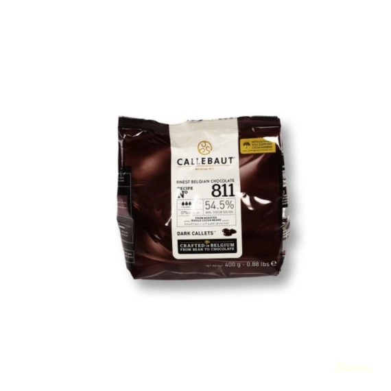 Callebaut belga csokoládé pasztilla 400g - Étcsokoládé 54,5%