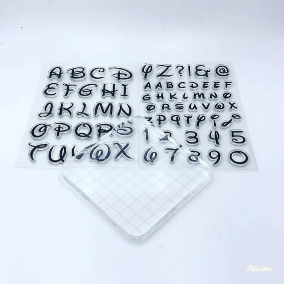 Betű nyomda készlet 10x10cm-es alappal - Disney