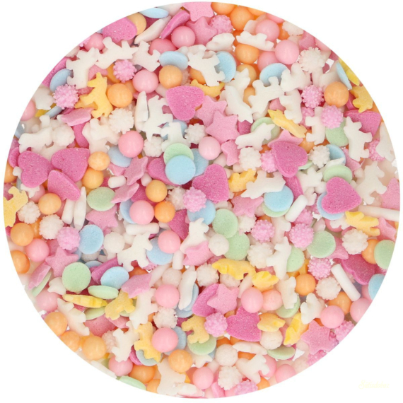 Funcakes szórócukor 50g - Pasztell Unikornis