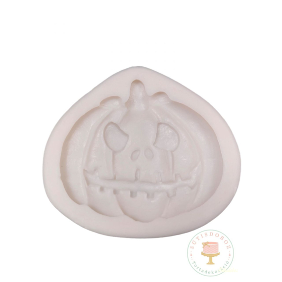 Szilikon forma fondant díszekhez - Halloween tök
