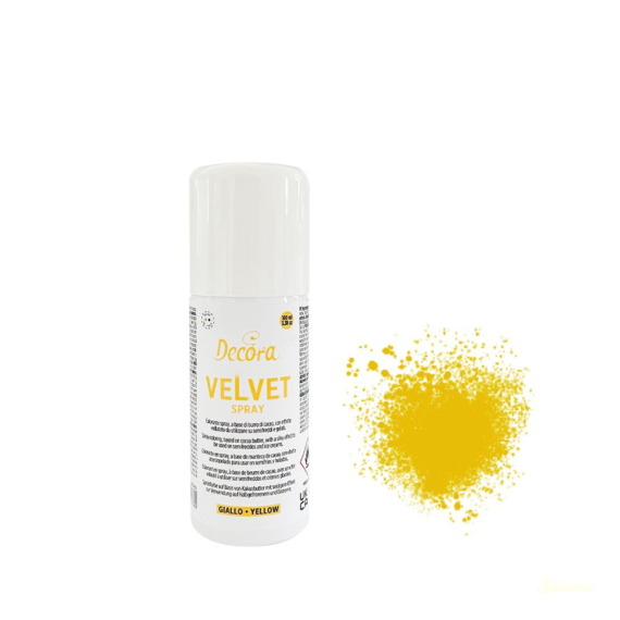 Decora velvet bársony spray - Sárga 100ml