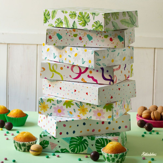 Decora papírdoboz 1 db választható mintával - VEGYES MINTÁK
