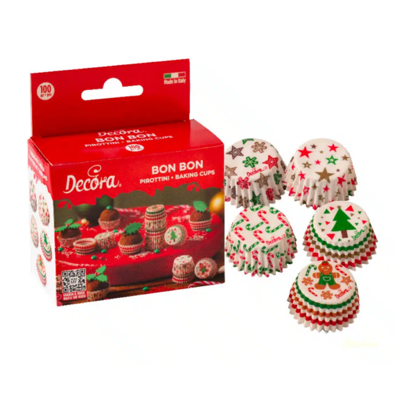 Decora karácsonyi bonbon kapszli fenyőfás 100db