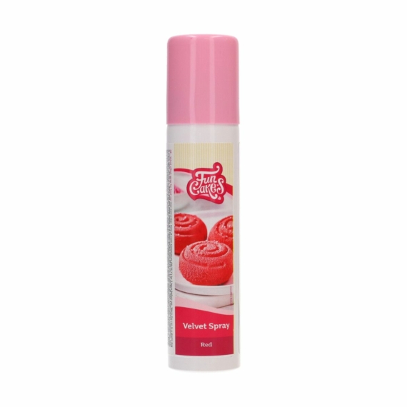 FunCakes Velvet bársony spray 100ml - Piros