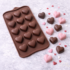 Szilikon csokoládé bonbon forma - Szívek