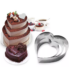Fém szív tortaforma 3db - 10, 15, 20cm x4,5cm