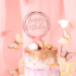 Akril beszúró ,,Happy Birthday" 1 db - Kerek rose gold